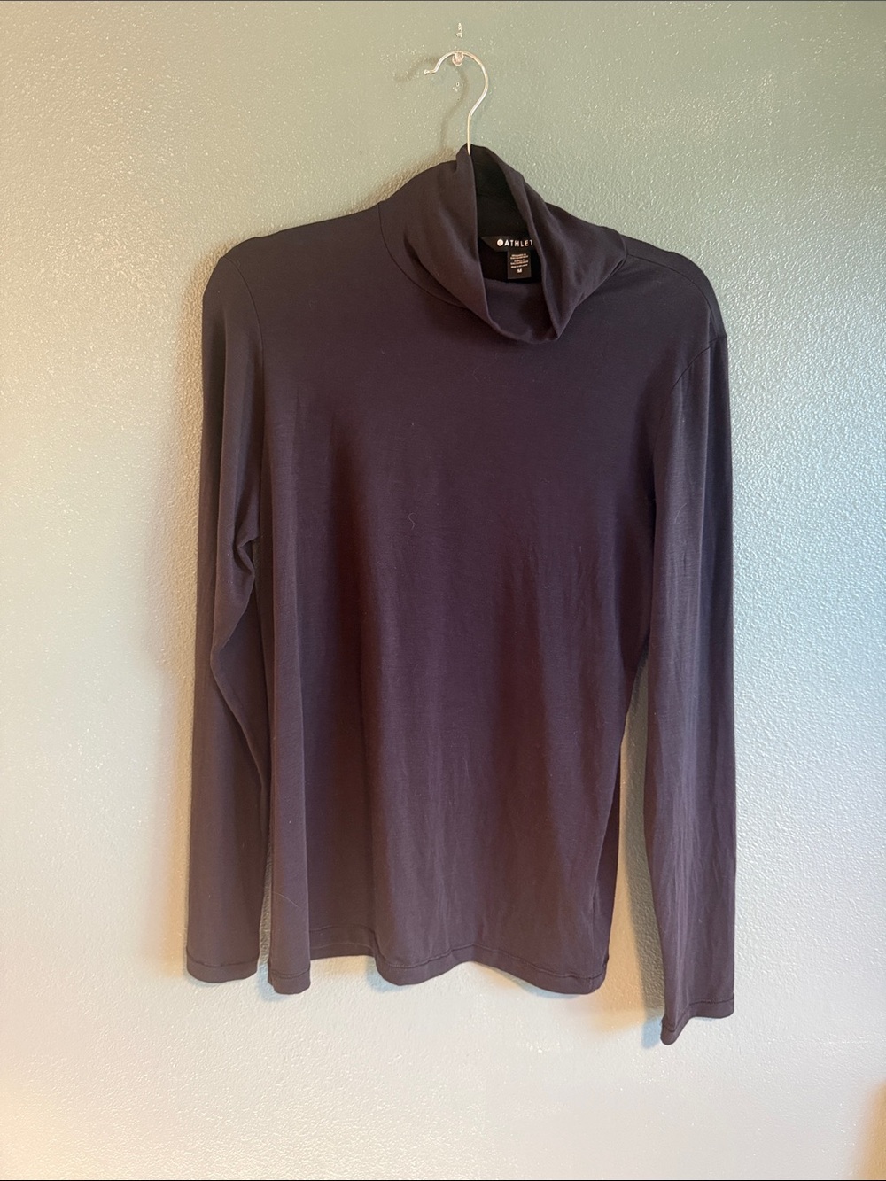 Athleta Women's Long-Sleeve Black Turtleneck Tee